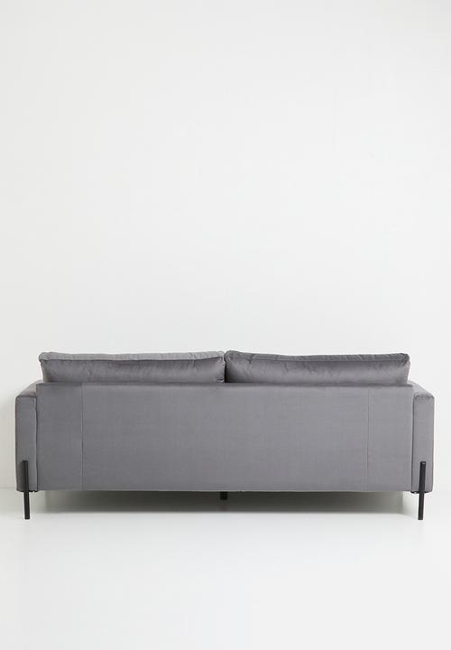 Sixth Floor - Hadley 3 seater velvet sofa - grey