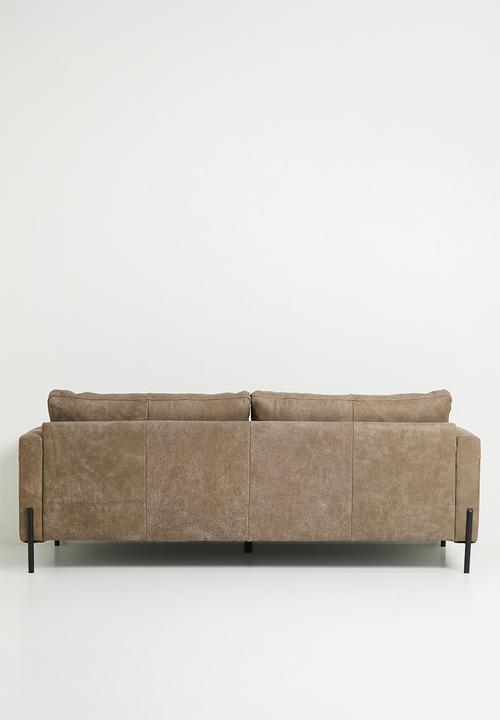 Sixth Floor - Hadley genuine leather sofa - slate