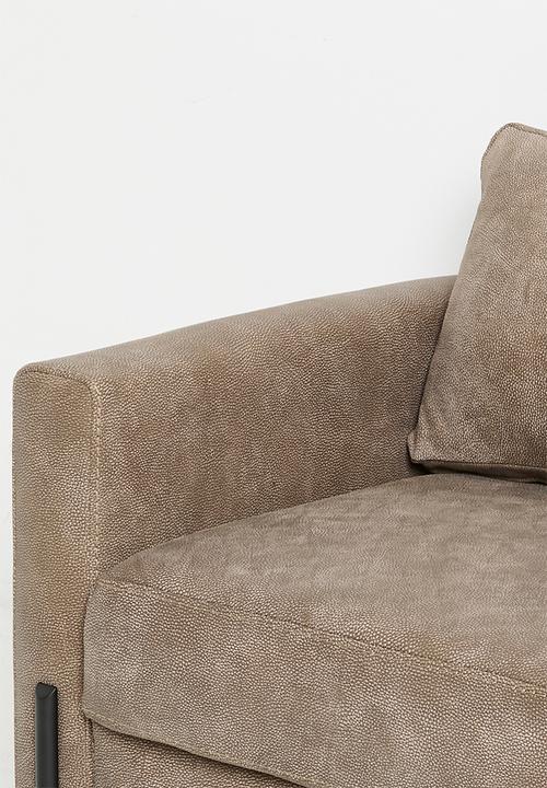 Sixth Floor - Hadley genuine leather sofa - slate