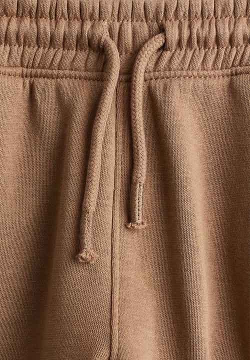 H&M - Brushed-inside cargo joggers - brown