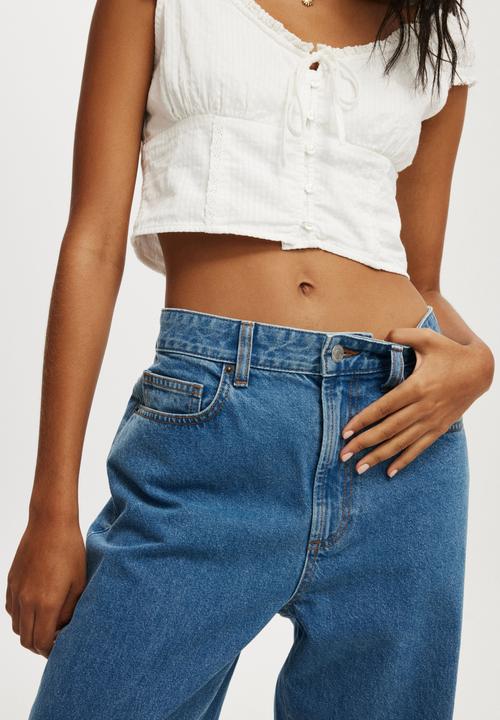 Cotton On - 91 straight jean - celeste blue
