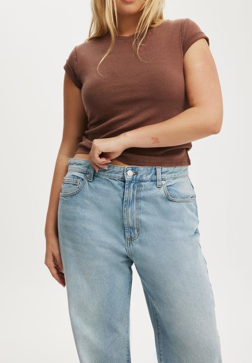 Cotton On - 91 straight jean - rush blue