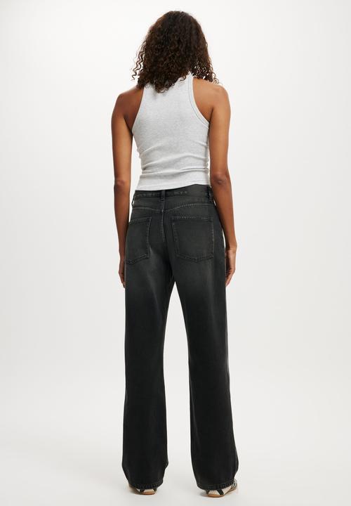 Cotton On - 91 straight jean - onyx black