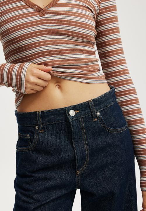 Cotton On - Relaxed wide jean - shutter blue