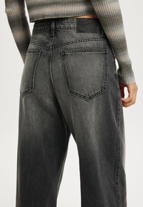 Cotton On - Relaxed wide jean - backbone black
