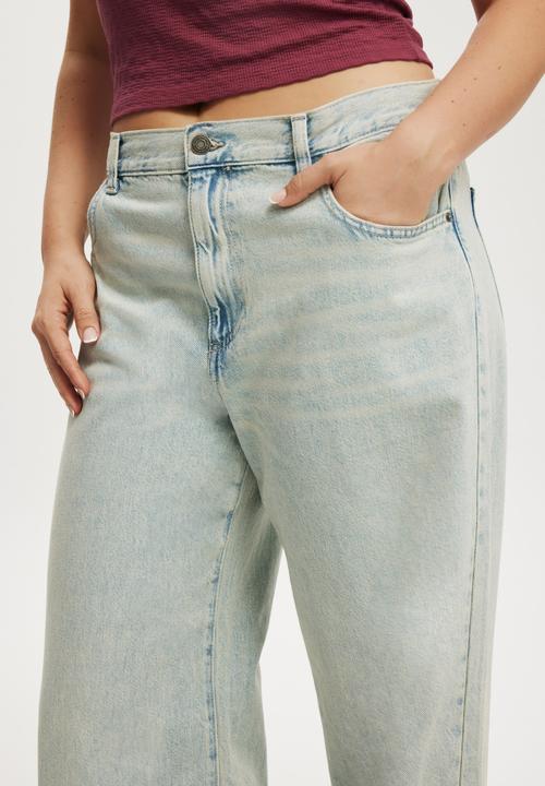 Cotton On - Relaxed wide jean - sundune blue