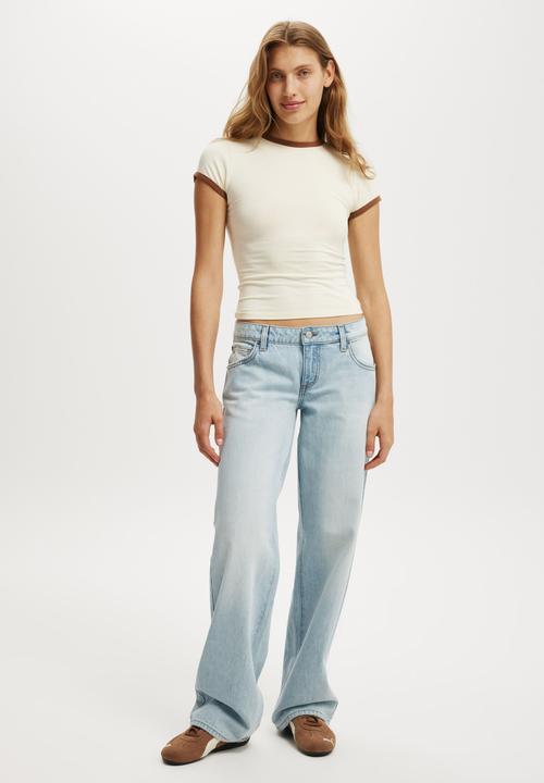 Cotton On - Low rise straight jean - notion blue