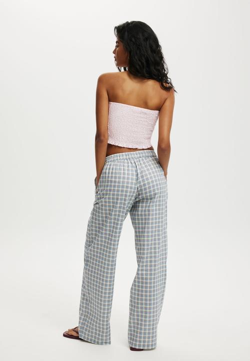 Cotton On - Haven wide leg pant-olivia check texture