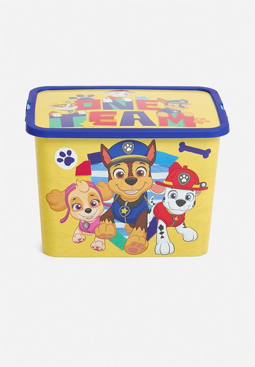 Paw Patrol storage click box - Yellow