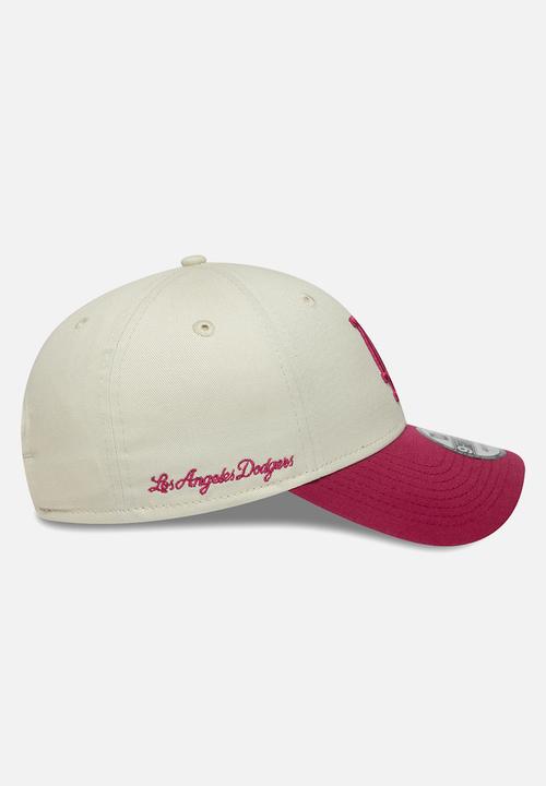 New Era - Side Script 9Forty® Los Angeles Dodgers - ivory/maroon