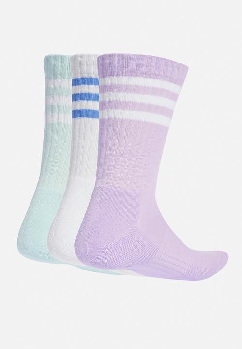 adidas Originals - 3-Stripes Cushioned Crew Socks 3pack - multi