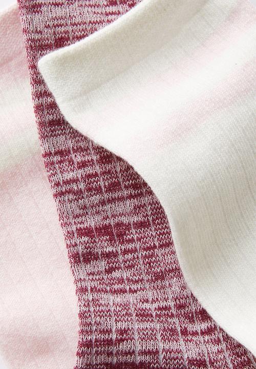 Cotton On - Body Crew Socks 3 Pack - Deep Red/Cherry Dream