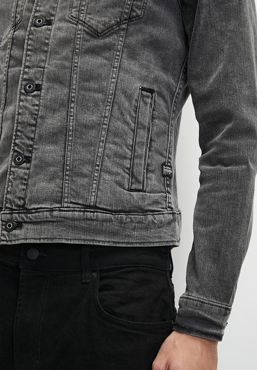 G-STAR - 3301 Slim jkt - charcoal