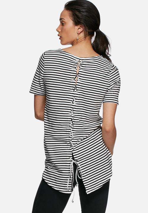 ONLY - Vixy back lace up tee