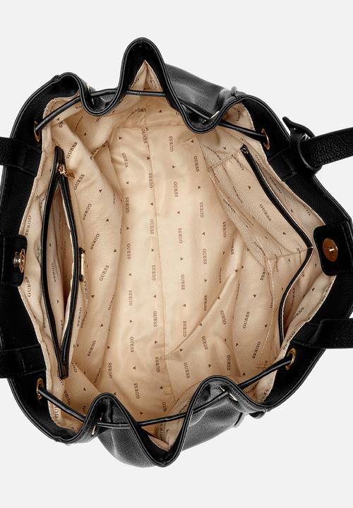 GUESS - Calebra drawstring tote-black