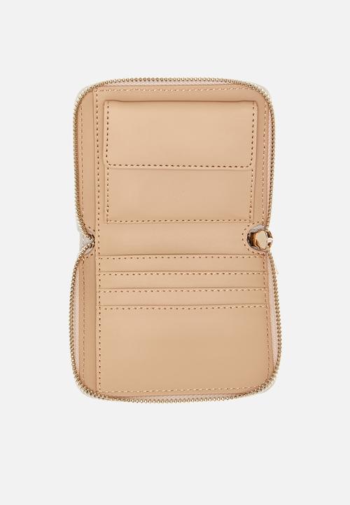 GUESS - Aldina zip around purse-cream