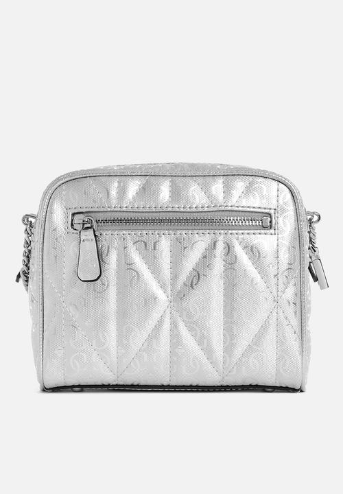 GUESS - Aldina camera crossbody-silver