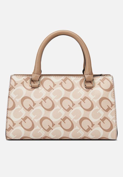 GUESS - Bandera satchel-beige
