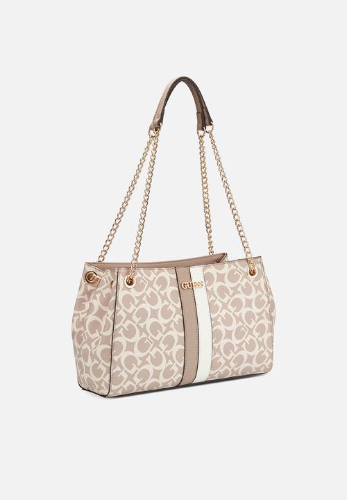 GUESS - Kerry satchel-beige