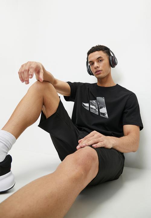 adidas Performance - M CAMO LOGO T - black