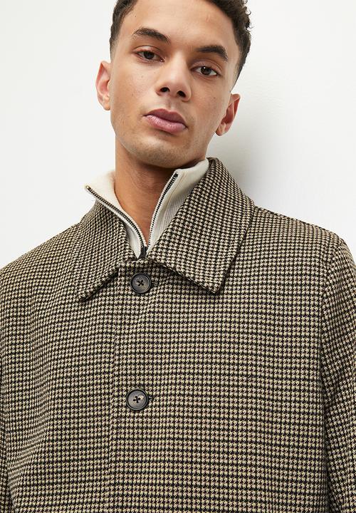 Trench Coat - Houndstooth Check