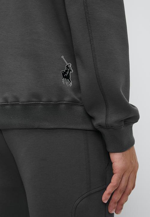 POLO - Men Sport Ls High Collar Sweat Top - Charcoal
