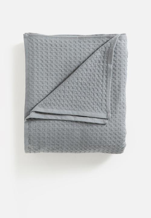 Nortex - WAFFLE THROW - DARKGREY
