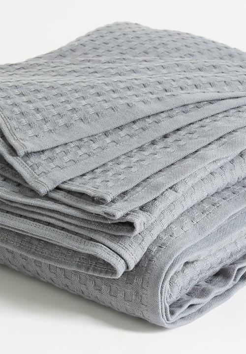 Nortex - WAFFLE THROW - DARKGREY