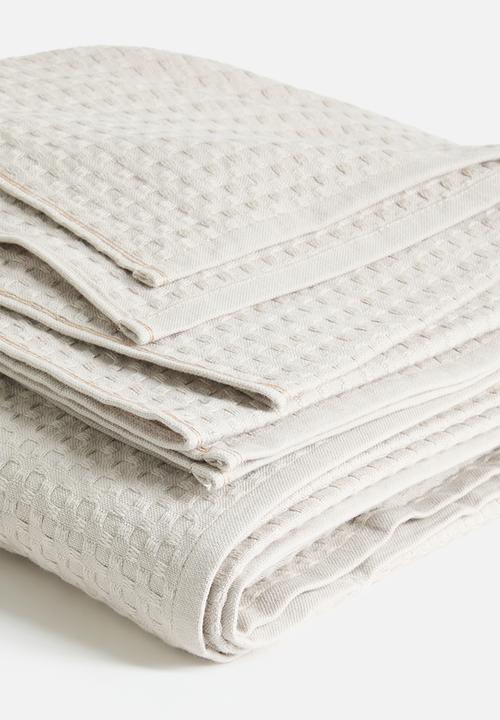 Nortex - WAFFLE THROW - TAUPE