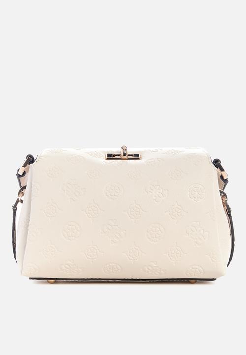 GUESS - Phoebe mini crossbody bag - cream