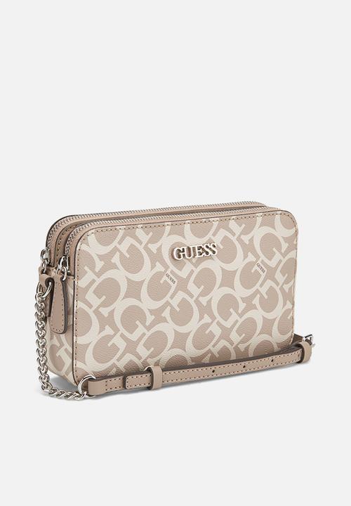 GUESS - Tidewood mini compartment xbdy-caramel