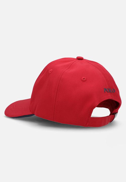 POLO - 6 Panel Metal Peak - red & navy
