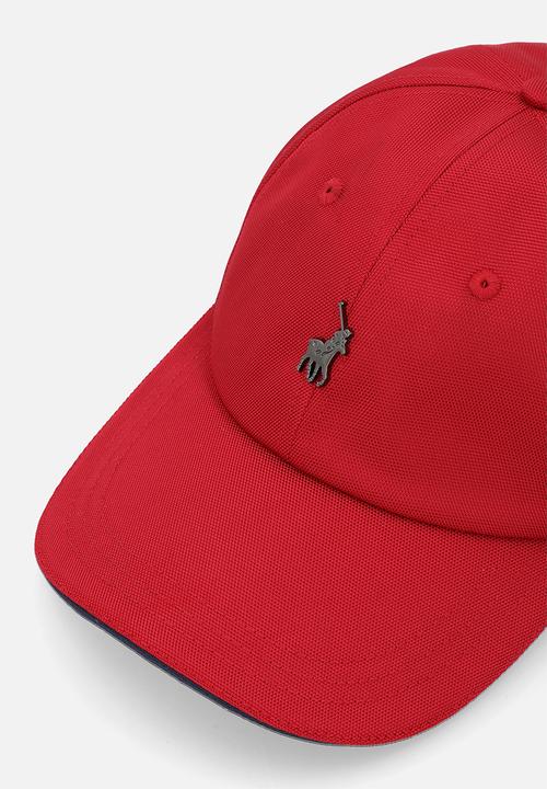 POLO - 6 Panel Metal Peak - red & navy