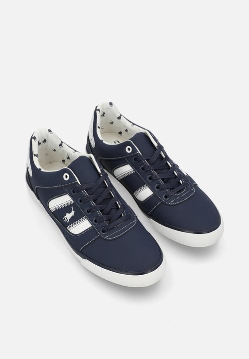 POLO - Basic side flash sneaker - navy