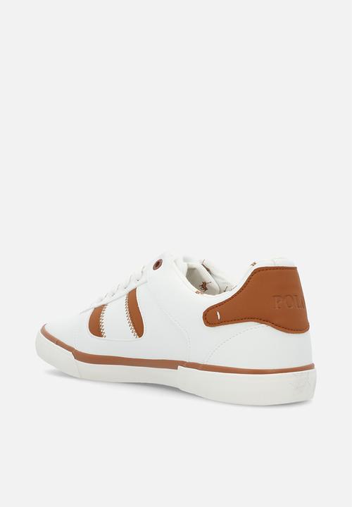 POLO - Basic side flash sneaker - white