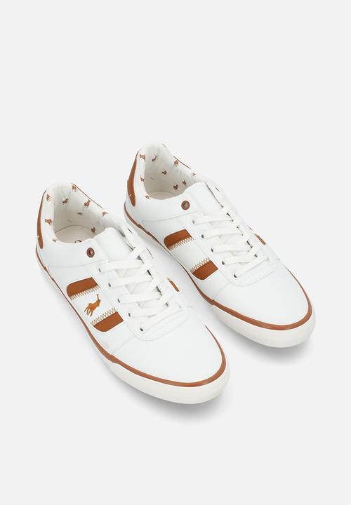 POLO - Basic side flash sneaker - white