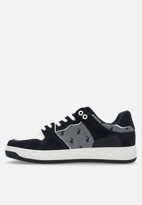 POLO - Colour block jacquard sneaker - navy
