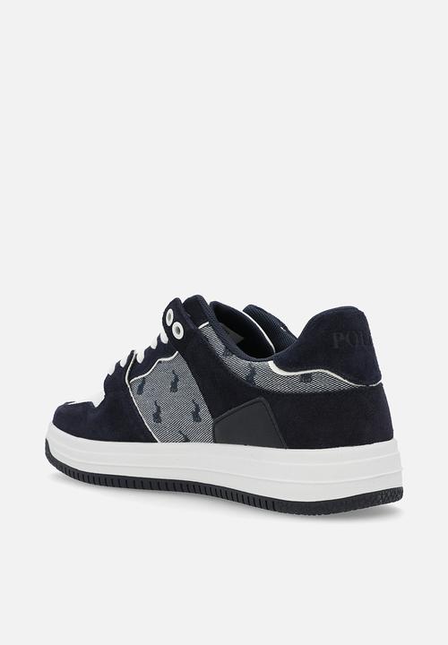 POLO - Colour block jacquard sneaker - navy