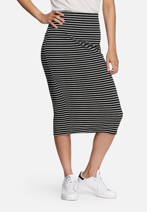 dailyfriday - Midi striped pencil skirt