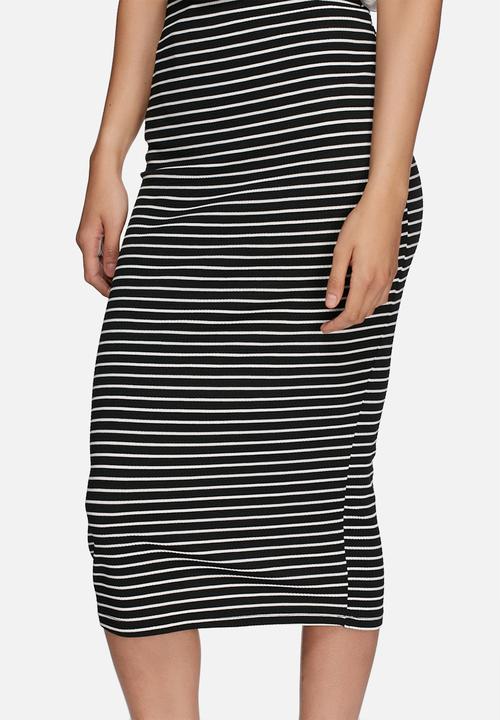 dailyfriday - Midi striped pencil skirt