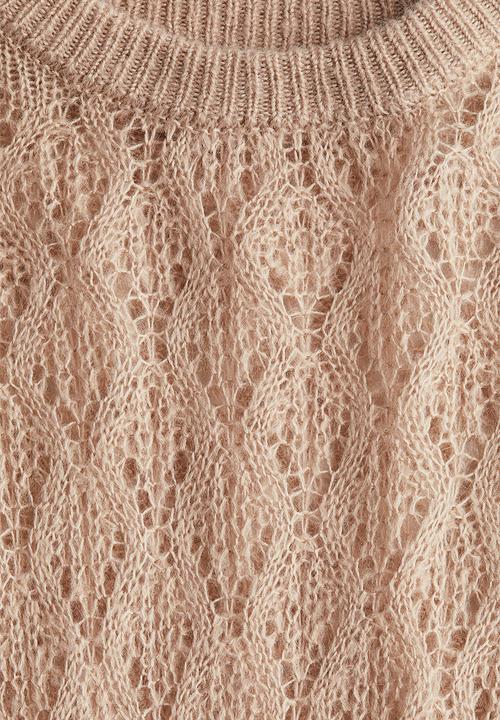 H&M - Pointelle-knit jumper - beige