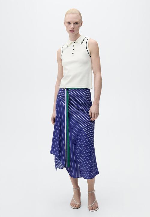 MANGO - Top Piped - Light Beige