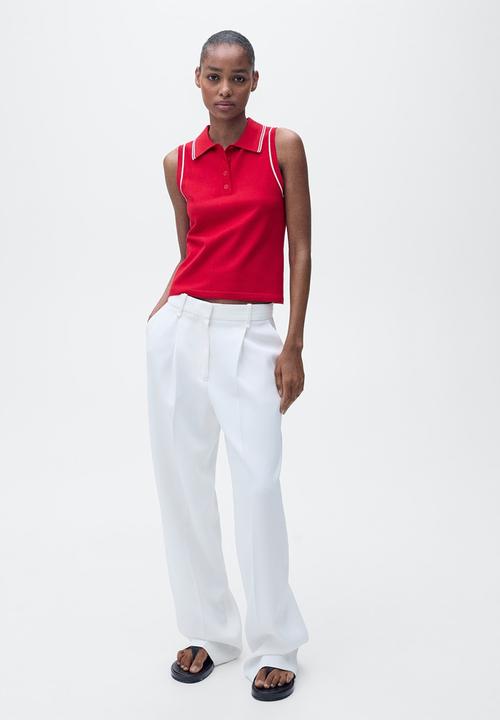 MANGO - Top Piped - Red
