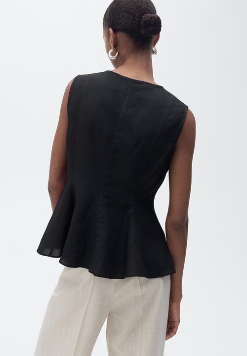 MANGO - Top Pep - Black