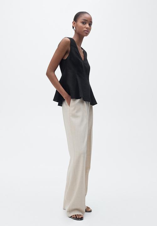 MANGO - Top Pep - Black