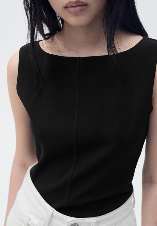 MANGO - Top Mushu - Black