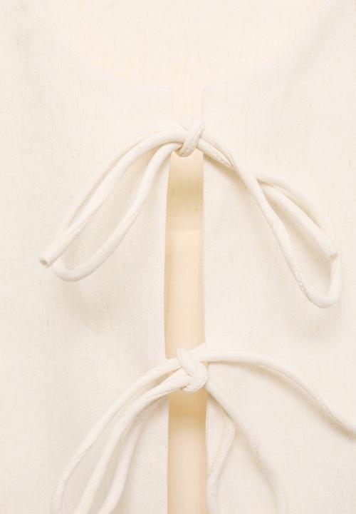 MANGO - Top Ana - Light Beige