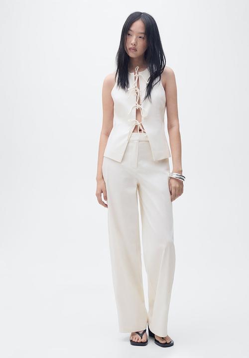 MANGO - Top Ana - Light Beige