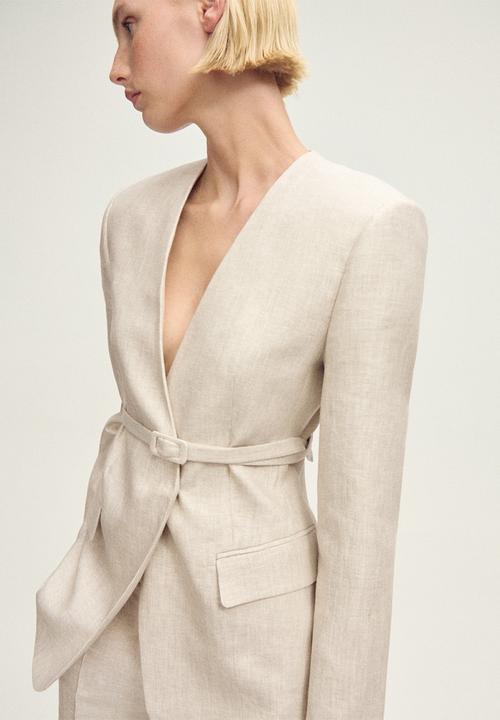 MANGO - Blazer Margarit - Light Pastel Gray