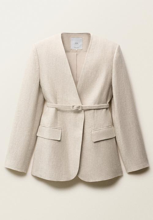 MANGO - Blazer Margarit - Light Pastel Gray